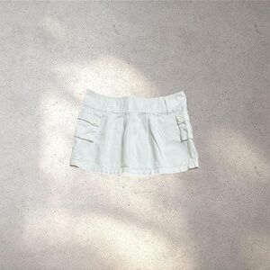 Indigo Planet White Cargo Mini Skirt – Y2K Coquette / Trashy Chic